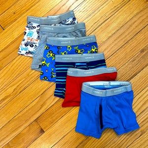 2T/3T Hanes Boys Boxer Briefs - Set of 6 - NWOT